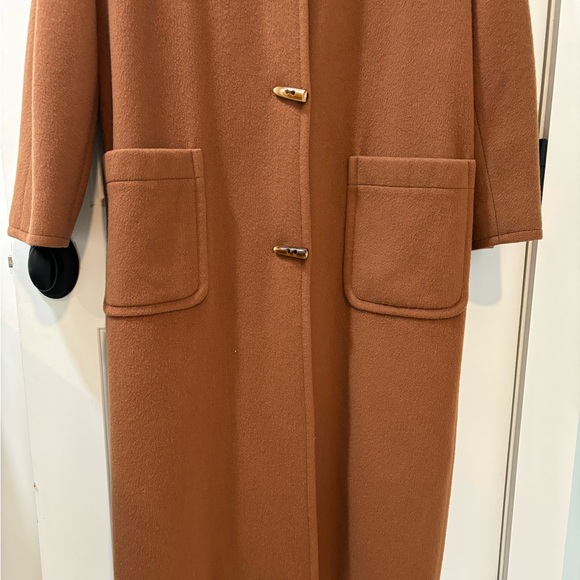 Talbots Size 8 Wool Trench Coat Vintage 80s 90s Style Cottagecore Old Money - Picture 3 of 15